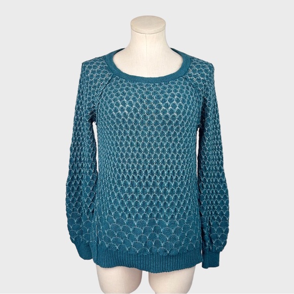 Anthropologie Sweaters - Anthro Moth Honeycomb Knitted Sweater